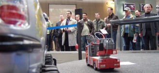 Unser Feuerwehtmodell wird ebenfalls von Elektronik gesteuert